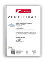 Zertifikat DIN EN ISO 9001:2015 Wico Technische Gummiteile